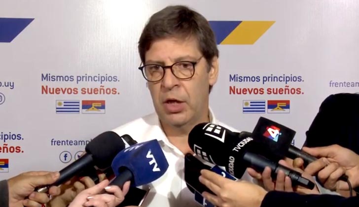 El presidente del Frente Amplio, Javier Miranda, se refirió a la situación de Petrobras en Uruguay.