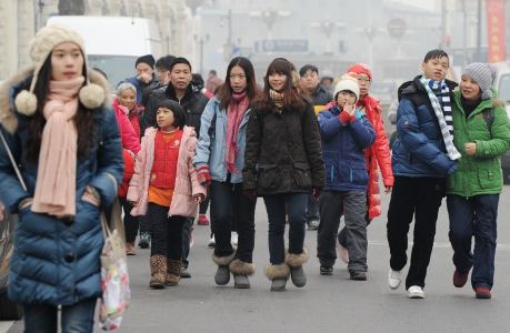 China gente caminando afp