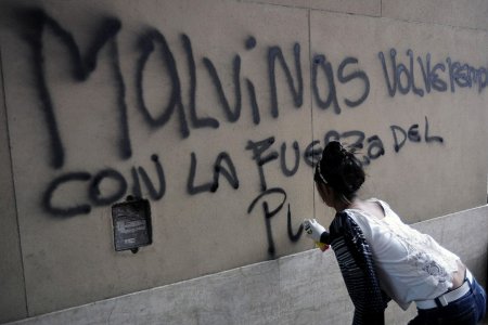 Protesta Malvinas Argentina AFP