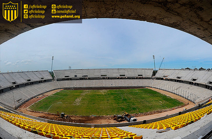 Peñarol presentó el logo y tres posibles nombres para su futuro estadio . Foto: @OficialCAP