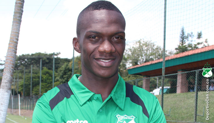 “El Ángel” Miguel Murillo, vistiendo el uniforme del Deportivo Cali. Foto cortesía del Deportivo Cali. 