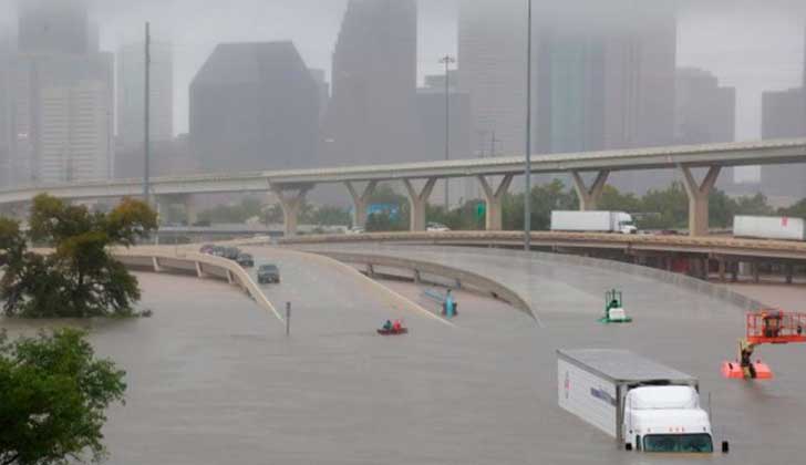 La tormenta tropical Harvey provoca "inundaciones sin precedentes" en Texas. Foto: Reuters