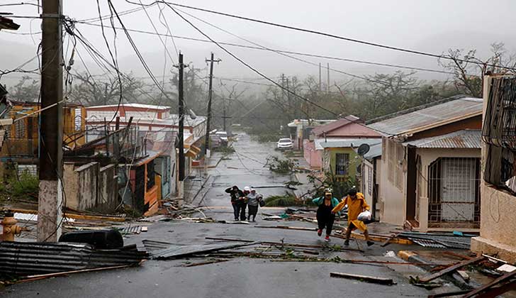 El huracán María ya dejó al menos 10 muertos en el Caribe y avanza hacia República Dominicana. Foto: Reuters