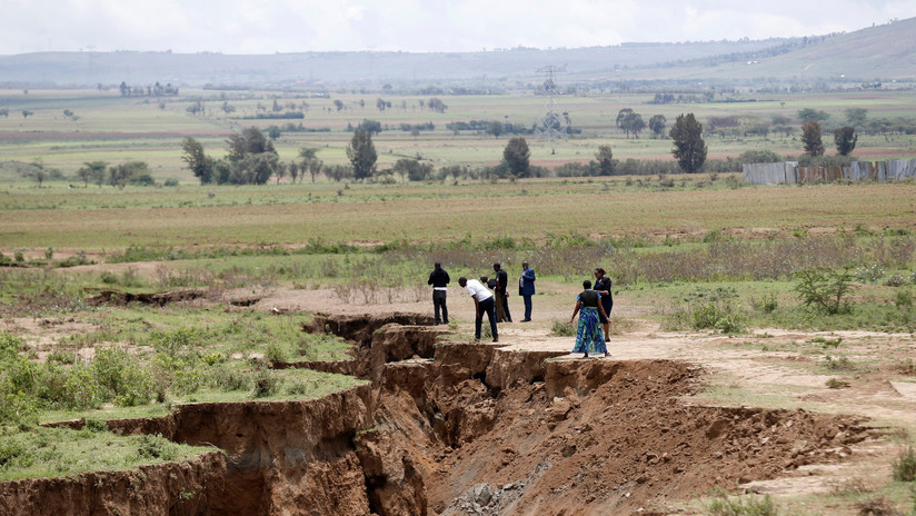 Falla cerca de la ciudad de Mai-Mahiu, Valle del Rift, Kenia, 28 de marzo de 2018. Todos los derechos reservados a Reuters