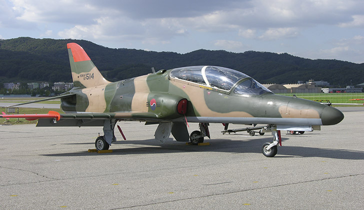 The Bae Hawk Mk67 that Uruguay wants to buy, but has problems. 