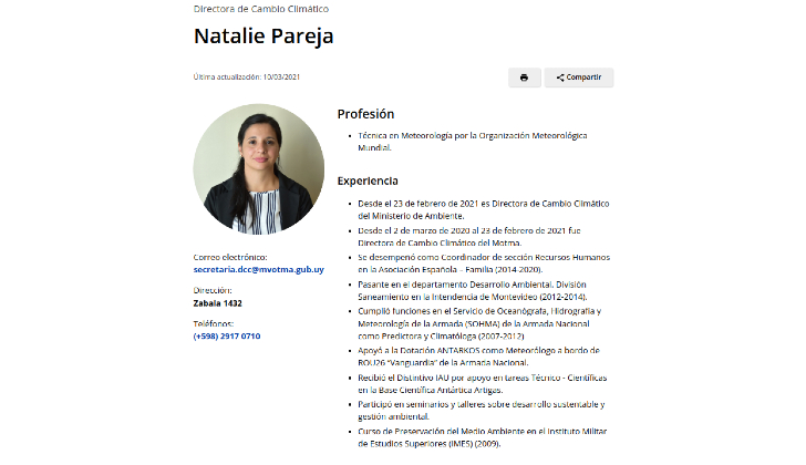 Natalia Parejas Técnica en Meteorología