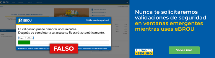 BROU cuidado con las estafas