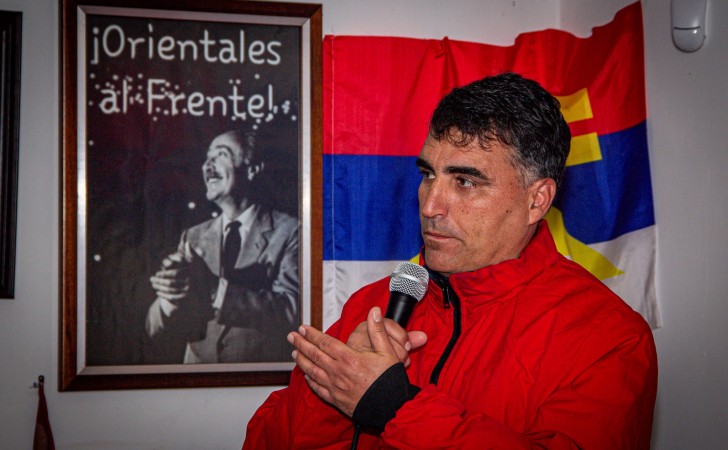Andrés Lima, intendente de Salto y Precandidato a la Presidencia de la República por el Frente Amplio. 