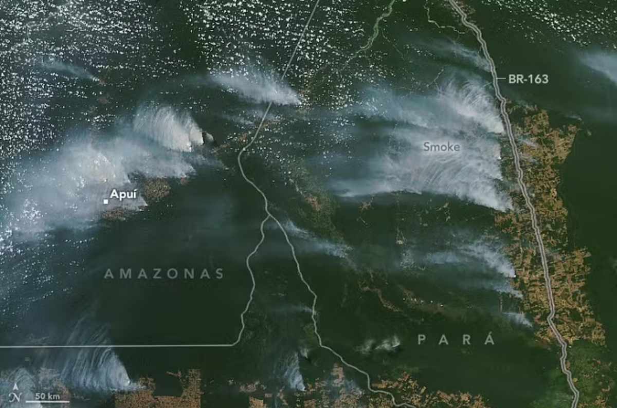 nasa incendios amazonia 2024