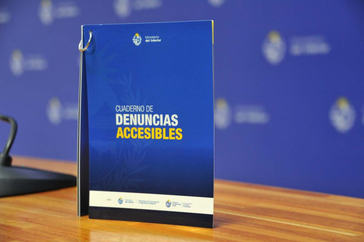 Cuaderno de Denuncias Accesibles Ministerio del Interior - Uruguay