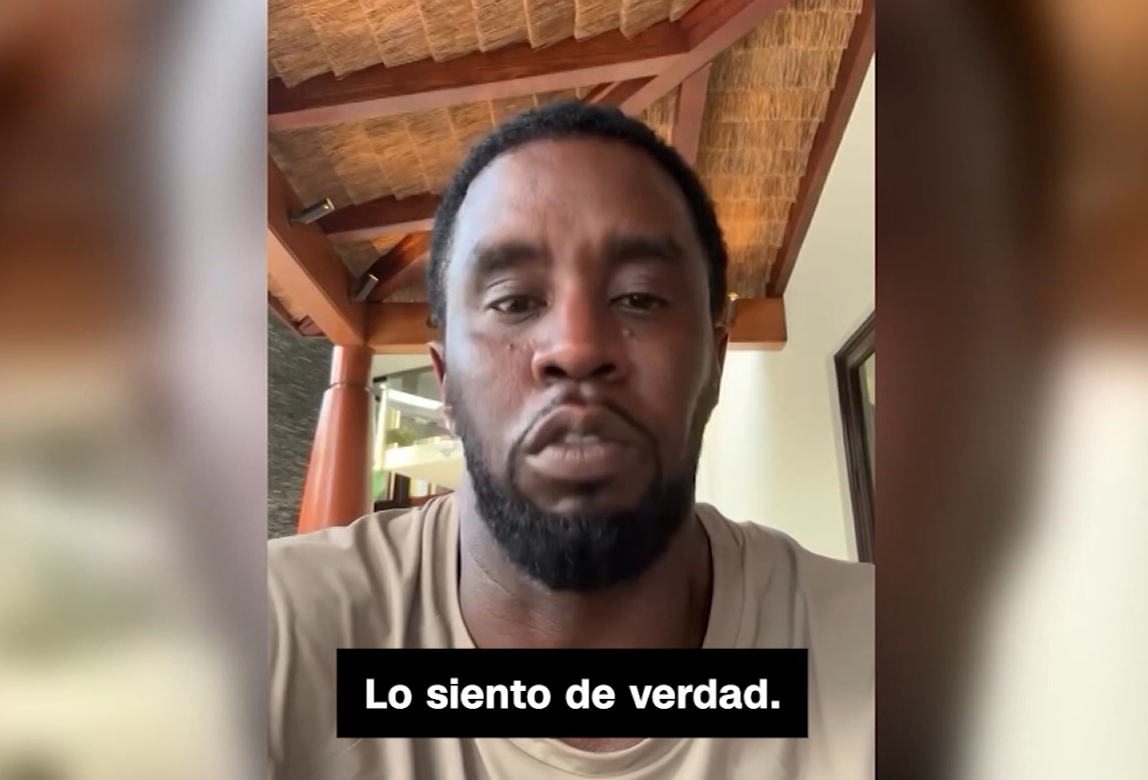 Sean “Diddy” Combs disculpándose públicamente. 