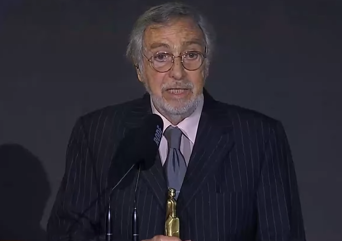 Luis Brandoni en su discurso por los premios Martin Fierro