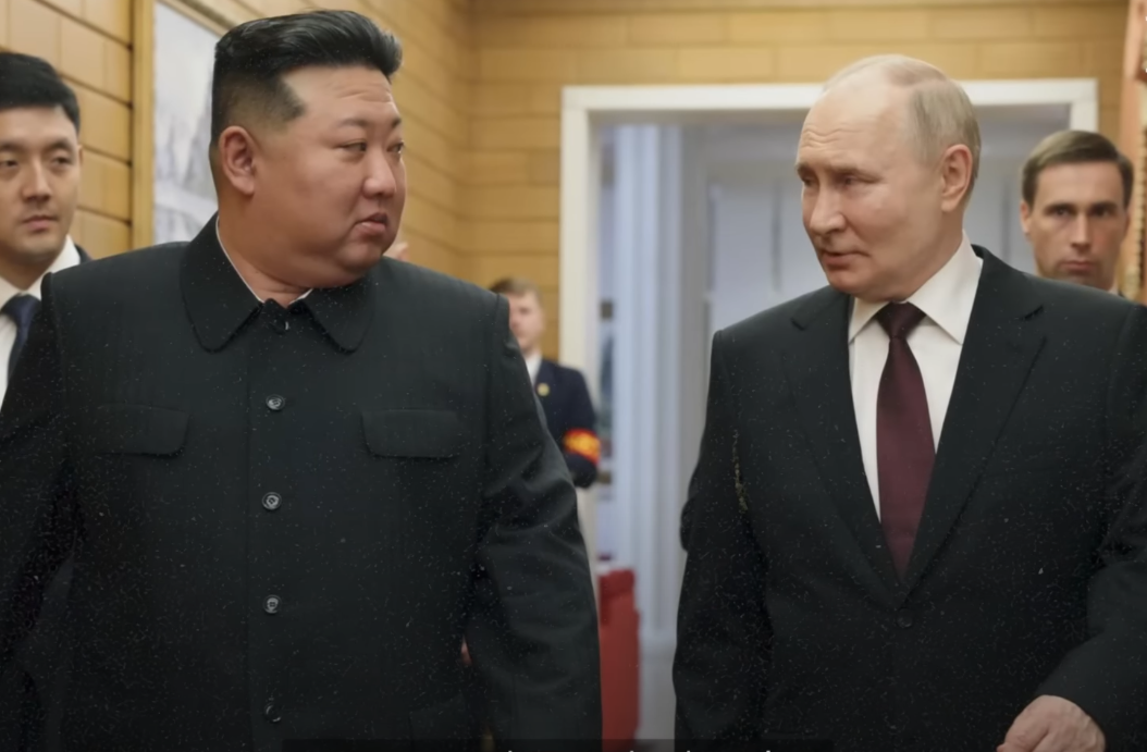 Presidente de Corea del Norte, Kim Jong, junto al presidente de Rusia, Vladimir Putin 