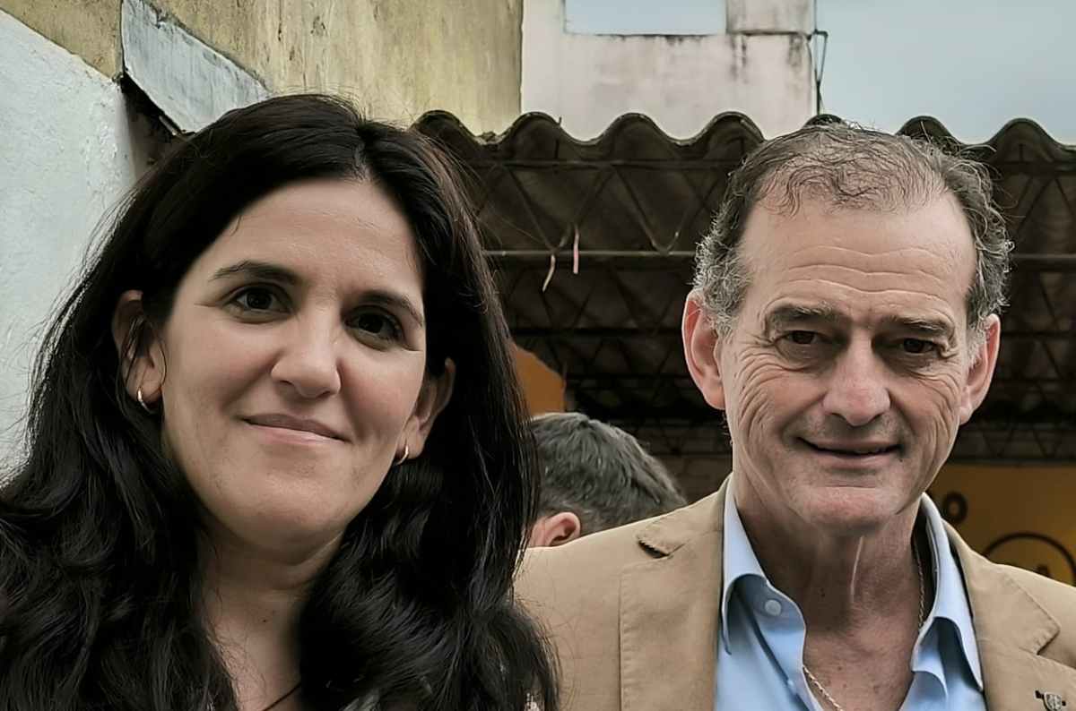 Lorena Quintana junto a Guido Manini Ríos