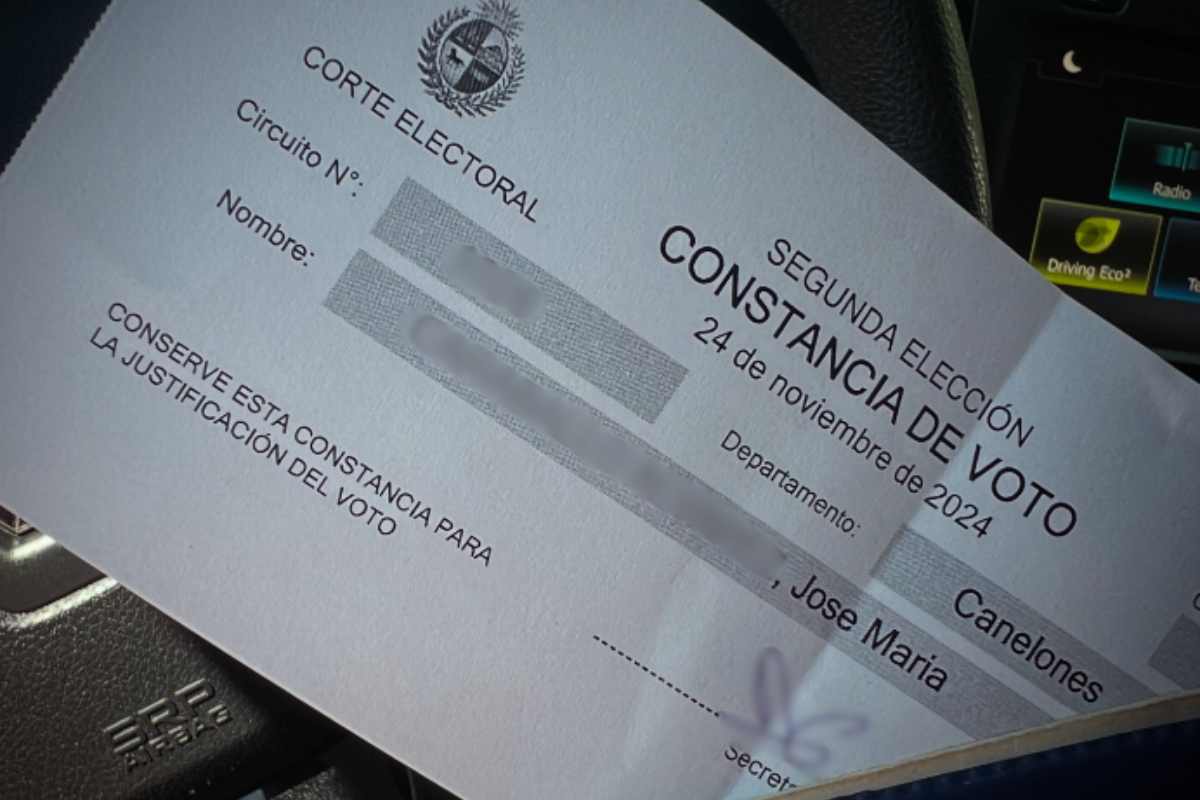 Constancia voto errónea fecha equivocada uruguay balotaje