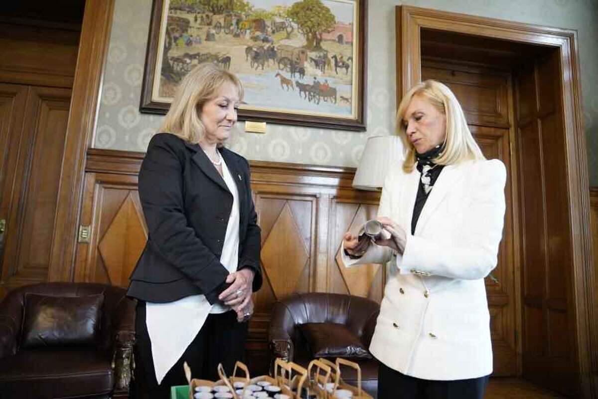 Carolina Cosse y Beatriz Argimón en una fotografía de archivo