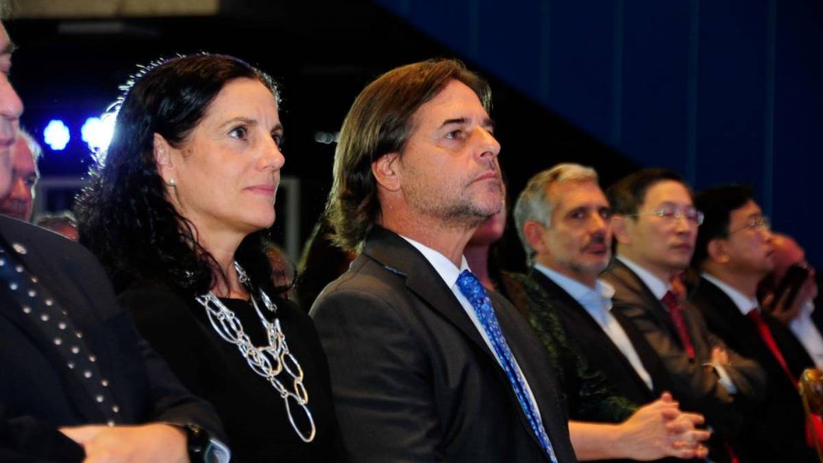 Azucena Arbeleche with Luis Lacalle Pou